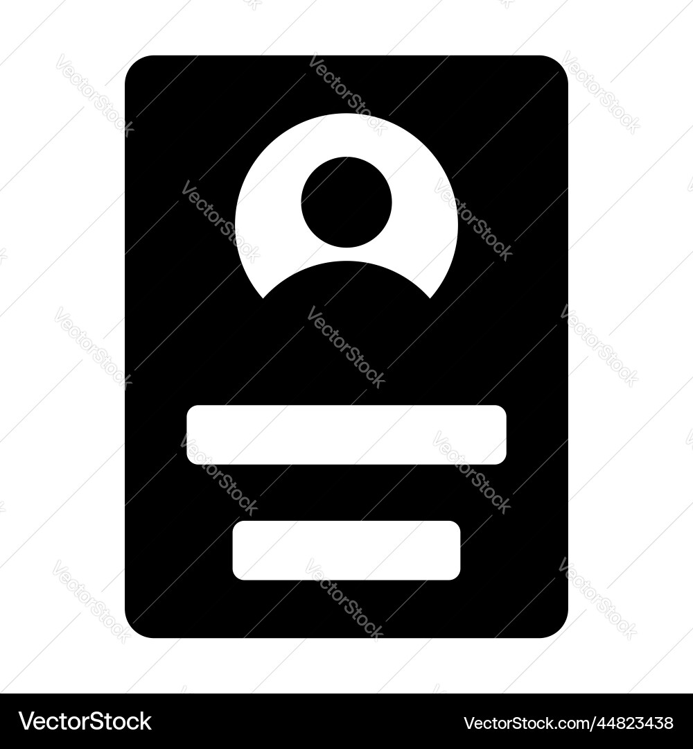 User profile icon interface as a simple vector image