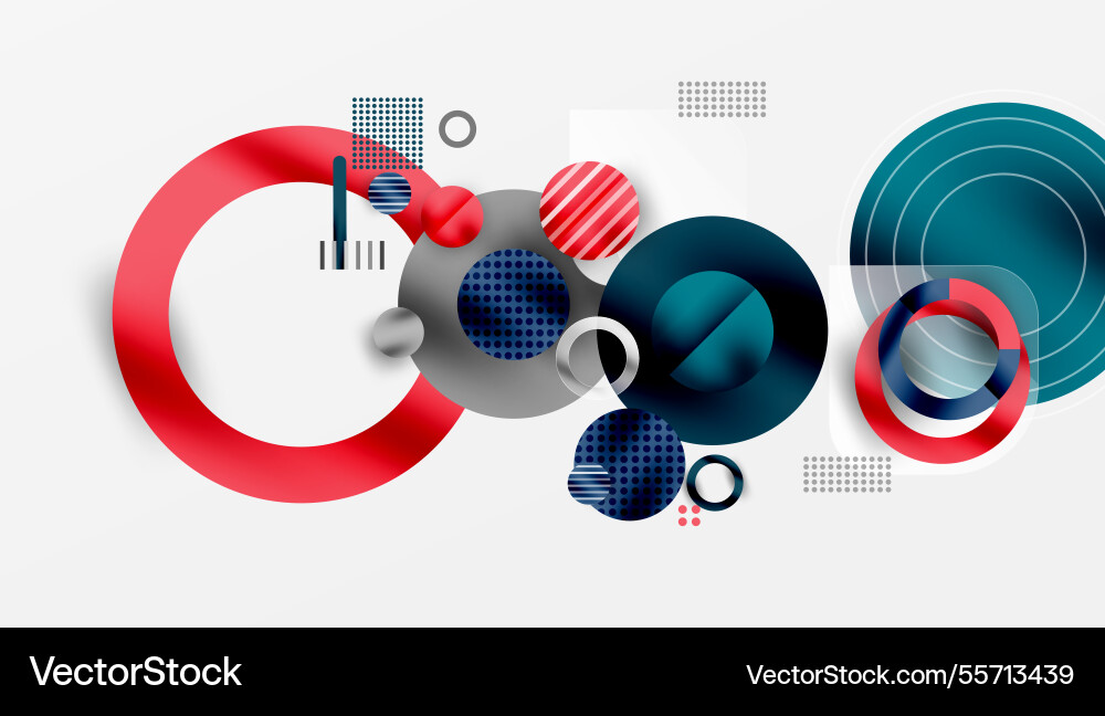 Abstract geometric background with overlapping Vector Image