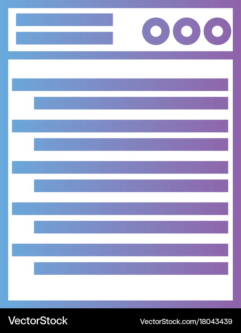 Line computer website page technology Vector Image