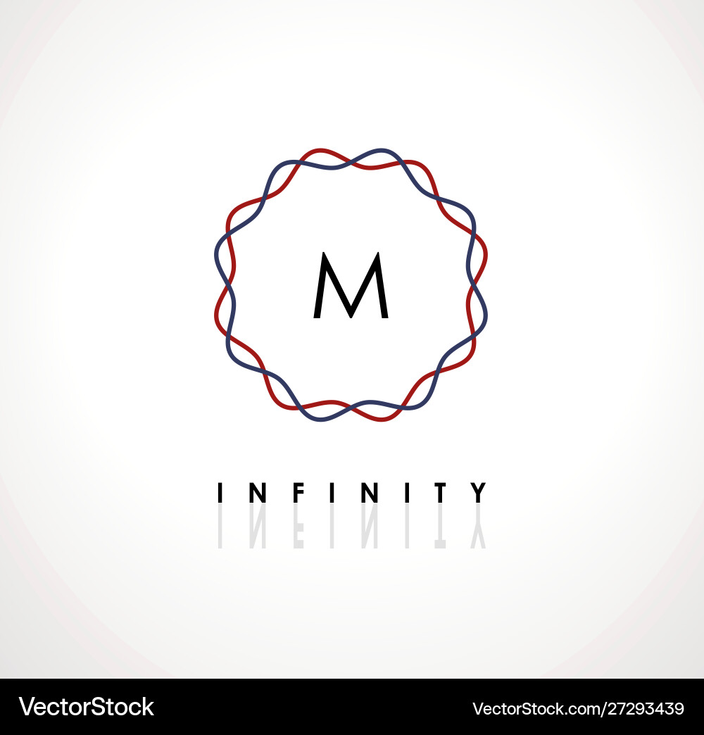 Minimalistic template for creating monograms Minimalistic template for creating monograms vector image