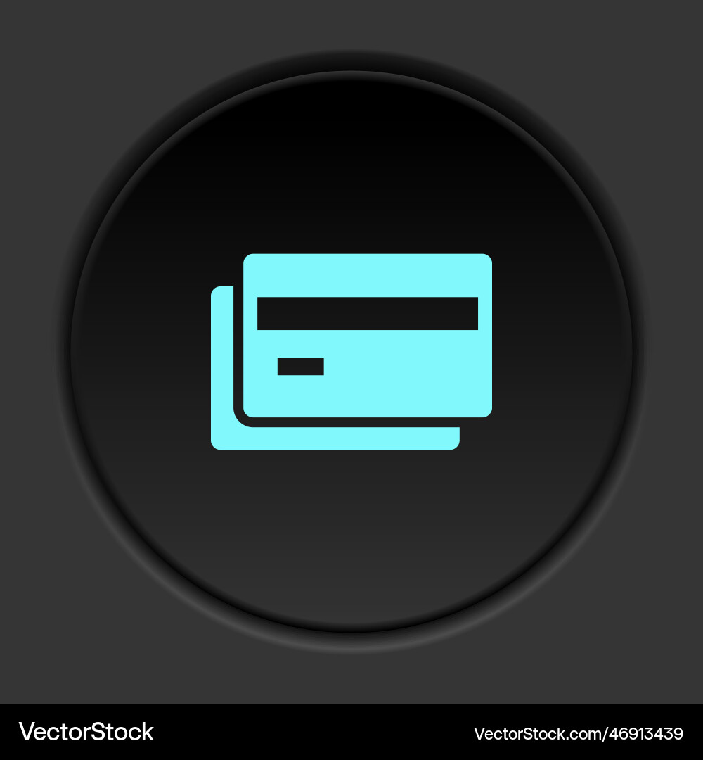 Round button icon money payment wallet Round button icon money payment wallet vector image