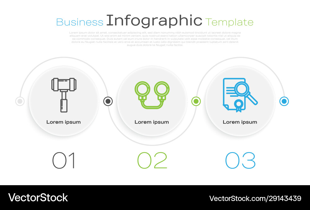 Set line judge gavel handcuffs and document Set line judge gavel handcuffs and document vector image