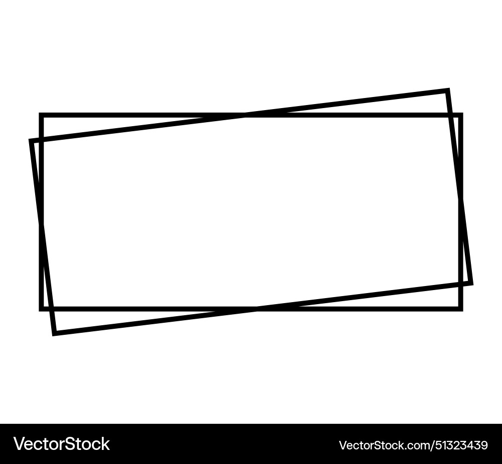 Square frame geometric abstract element Square frame geometric abstract element vector image