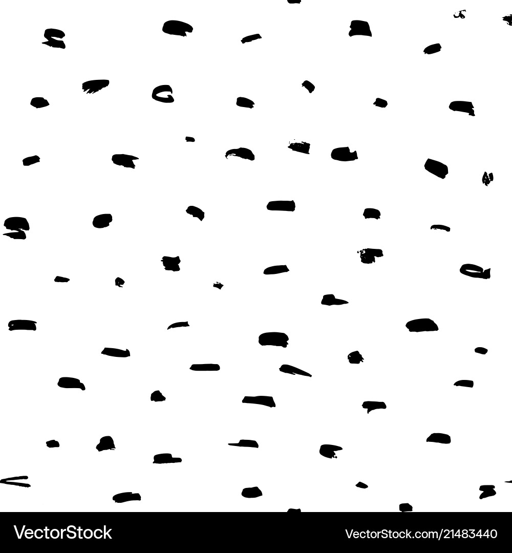 Brushstroke Pattern - Dots & Strokes vector image