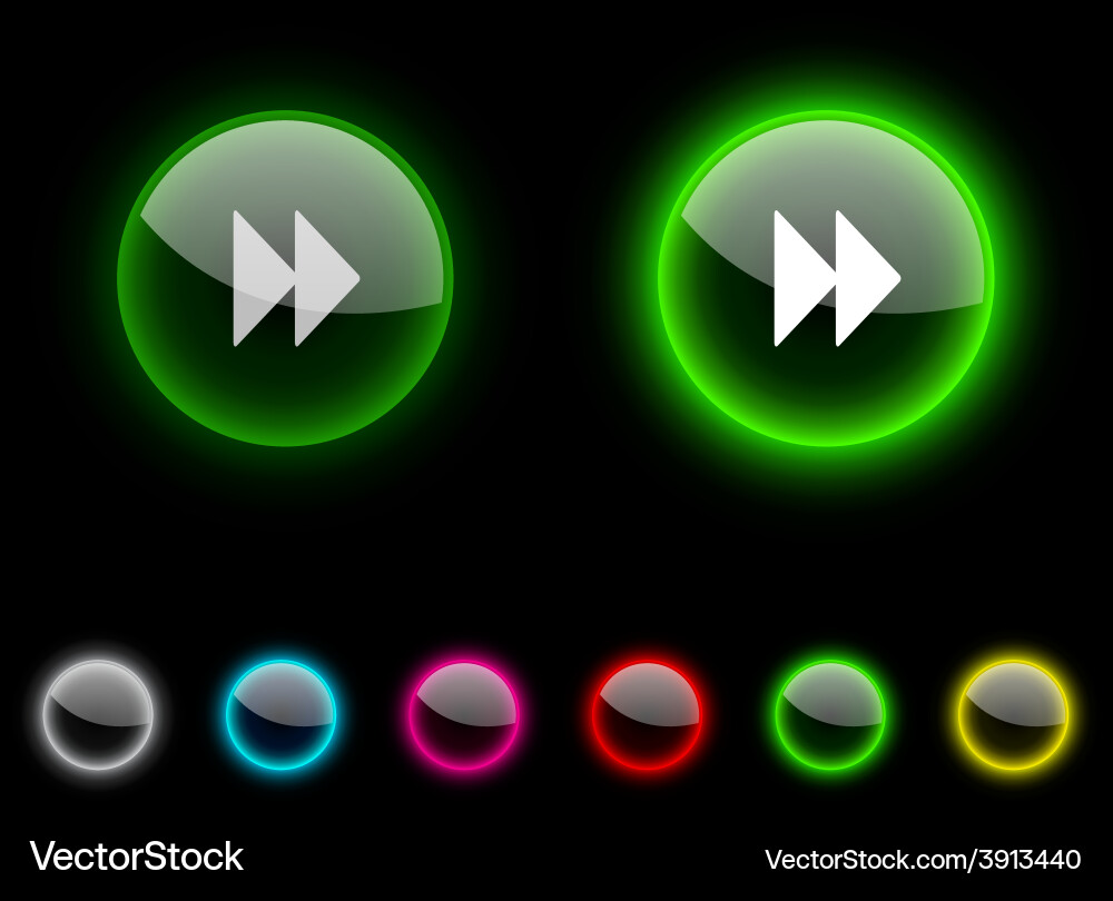 Forward button vector image