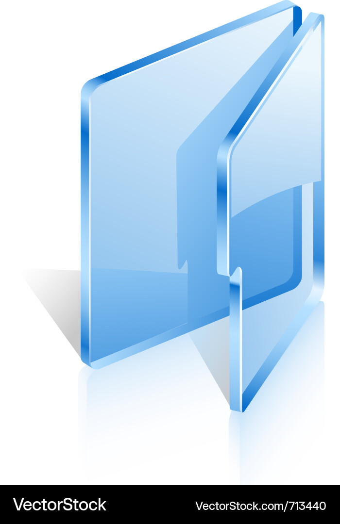 Open Folder Icon vector image