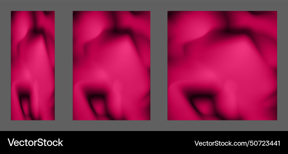 A set of templates with colorful background Vector Image