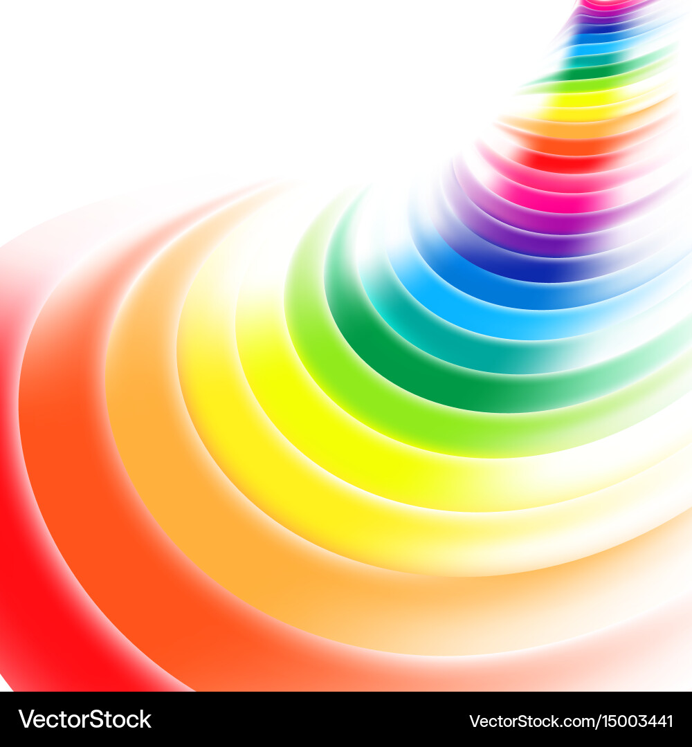 Abstract rainbow gradient mesh multicolored Vector Image