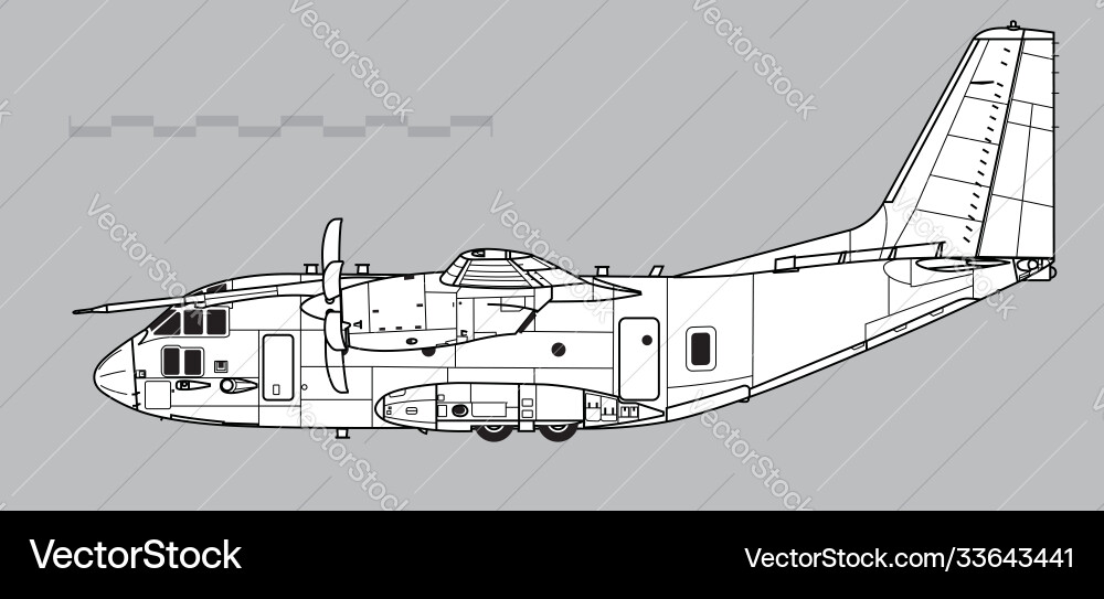 Alenia c-27 spartan Alenia c-27 spartan vector image