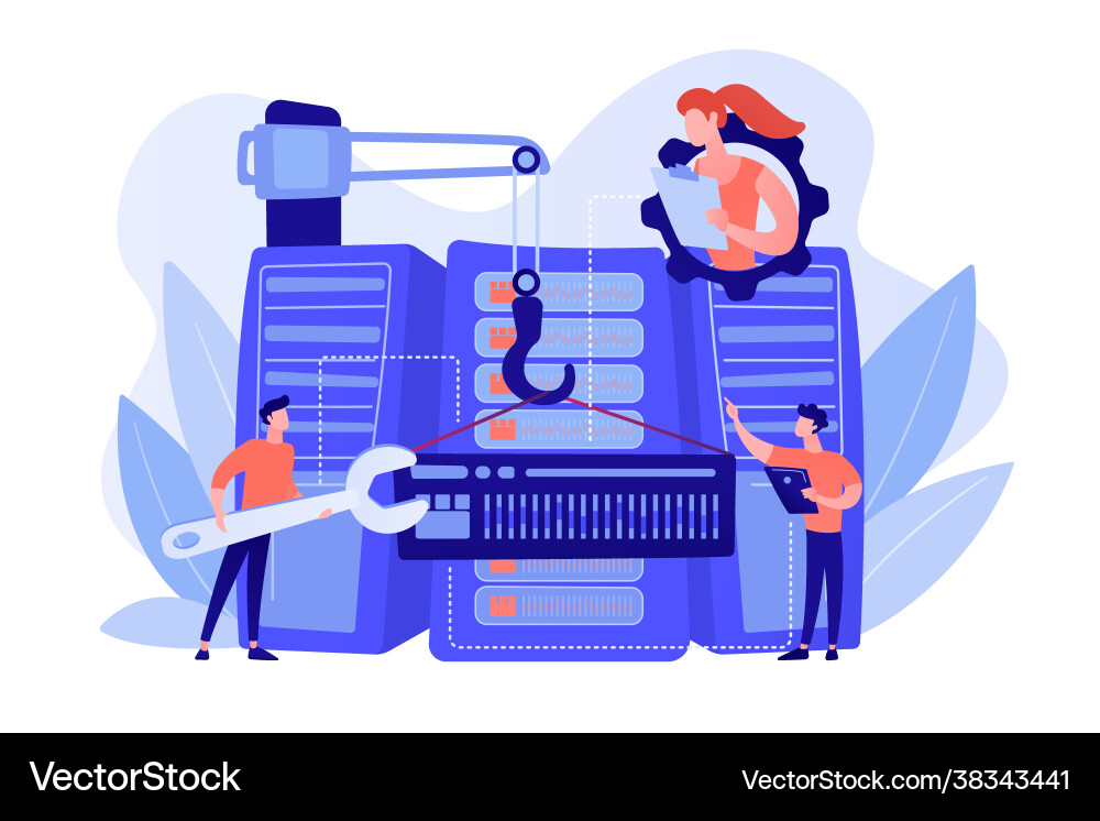 Big Data Architecture Concept vector image
