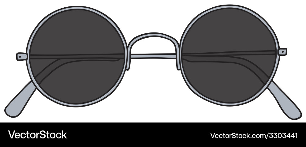 Black glasses Royalty Free Vector Image - VectorStock