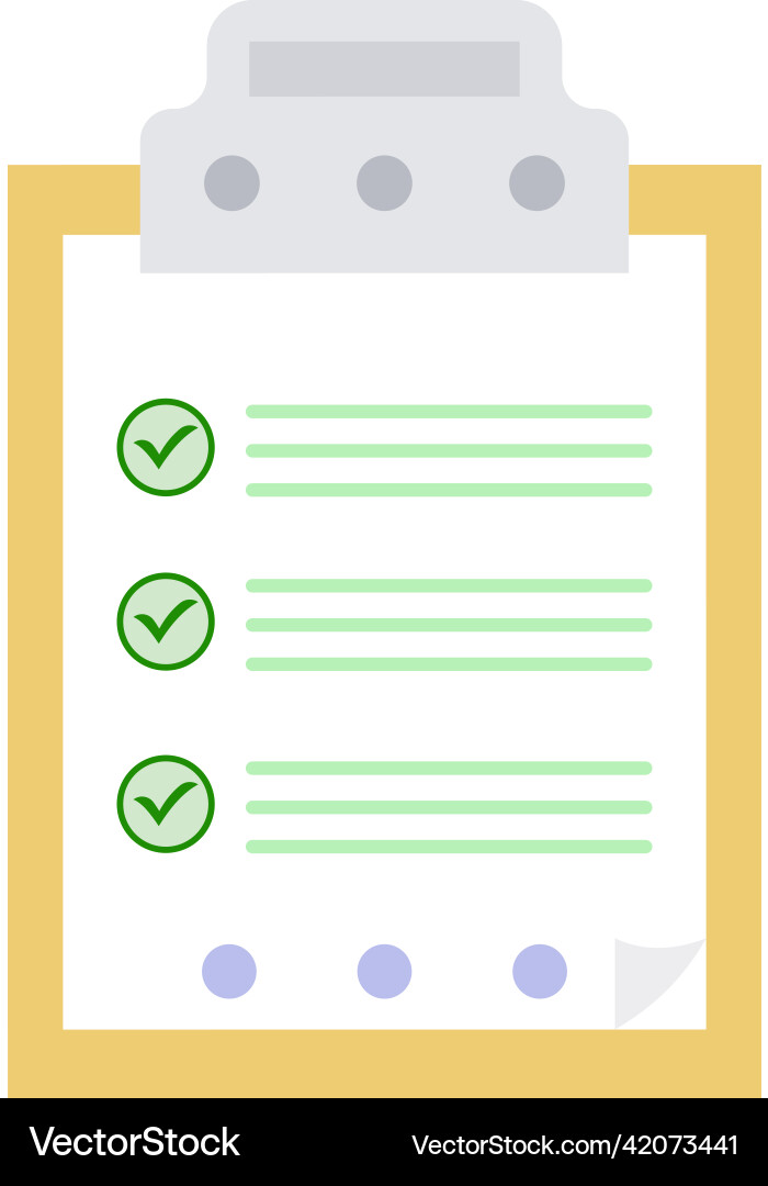 Checklist icon clipboard check list report vector image