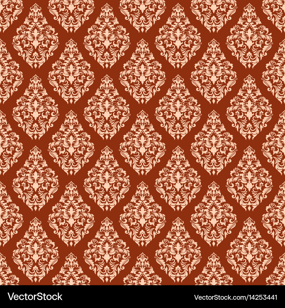 Elegant Damask Pattern vector image