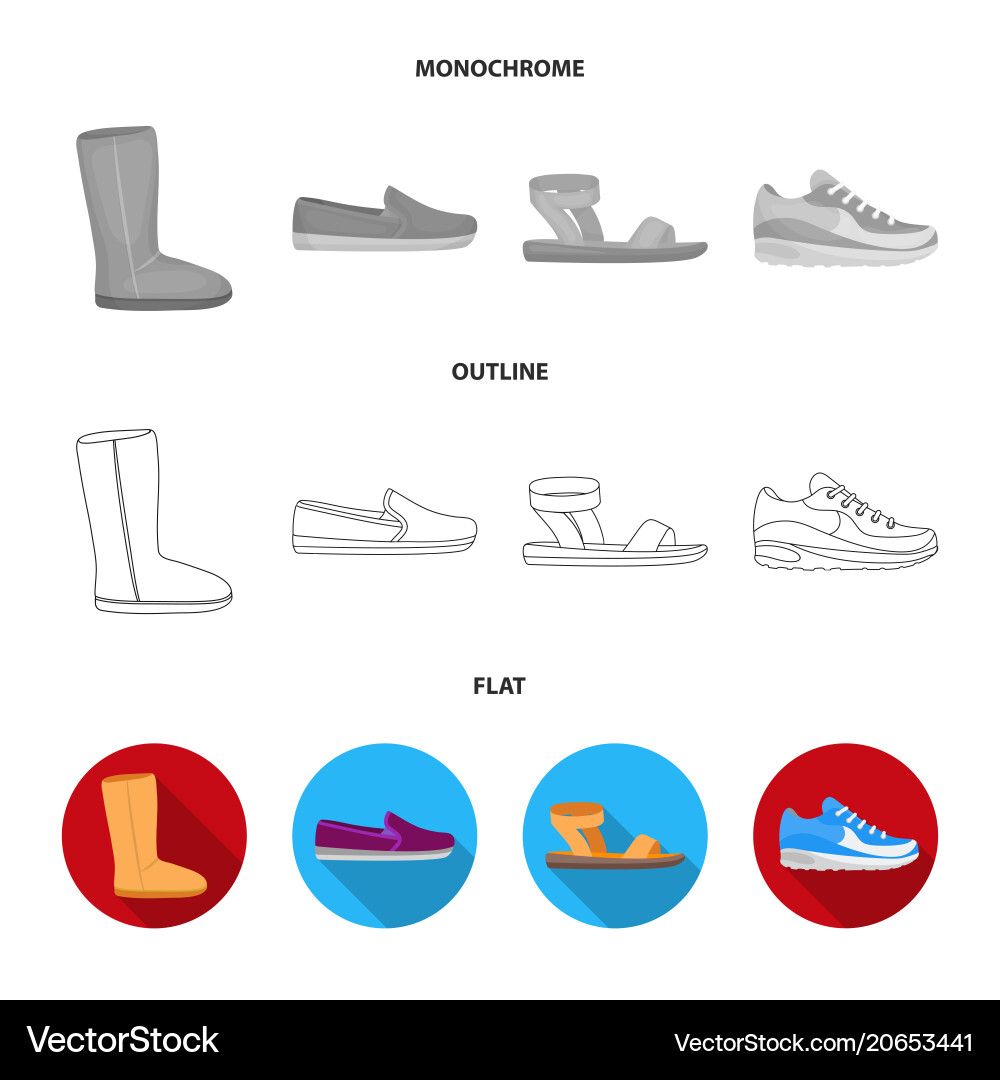 Flip-flops clogs on a high platform and heel Vector Image