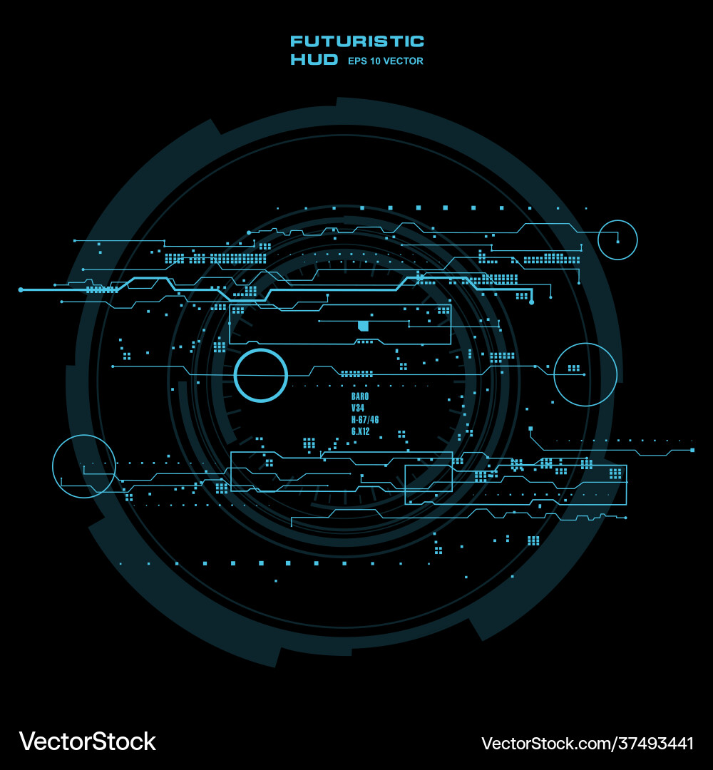 Hintergrund mit futuristischem Benutzeroberflächendesign Hintergrund mit futuristischem Benutzeroberflächendesign vektorbild