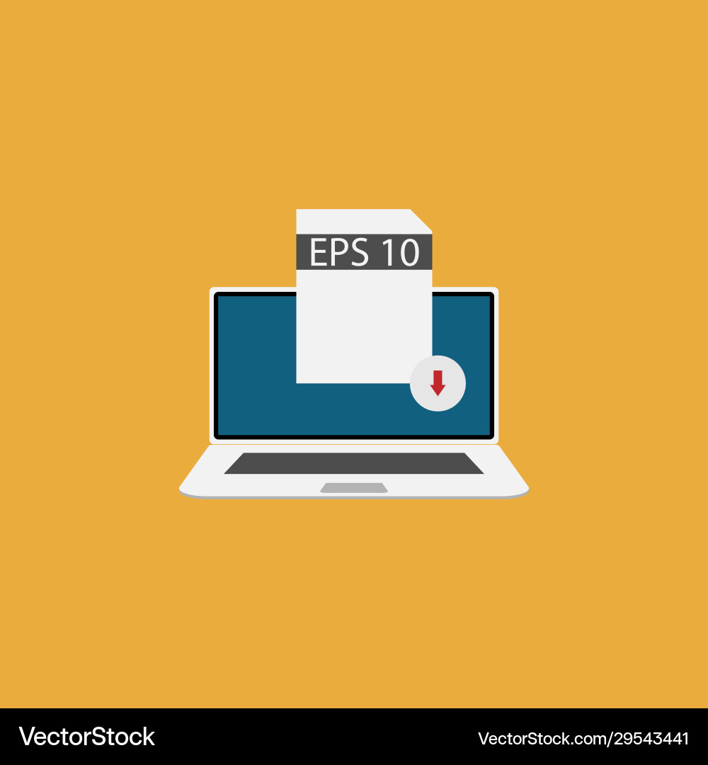 Image a laptop with loading eps files Image a laptop with loading eps files vector image