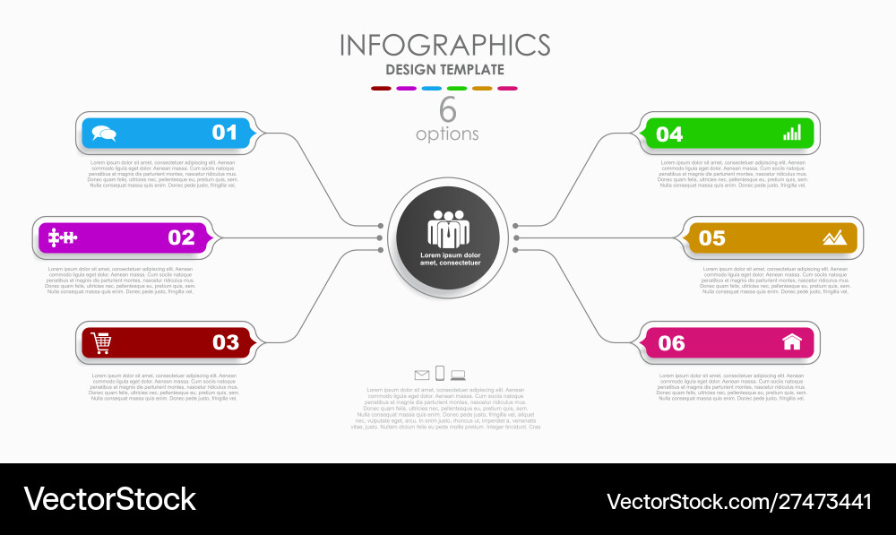 Infographic design template with place for your Vector Image