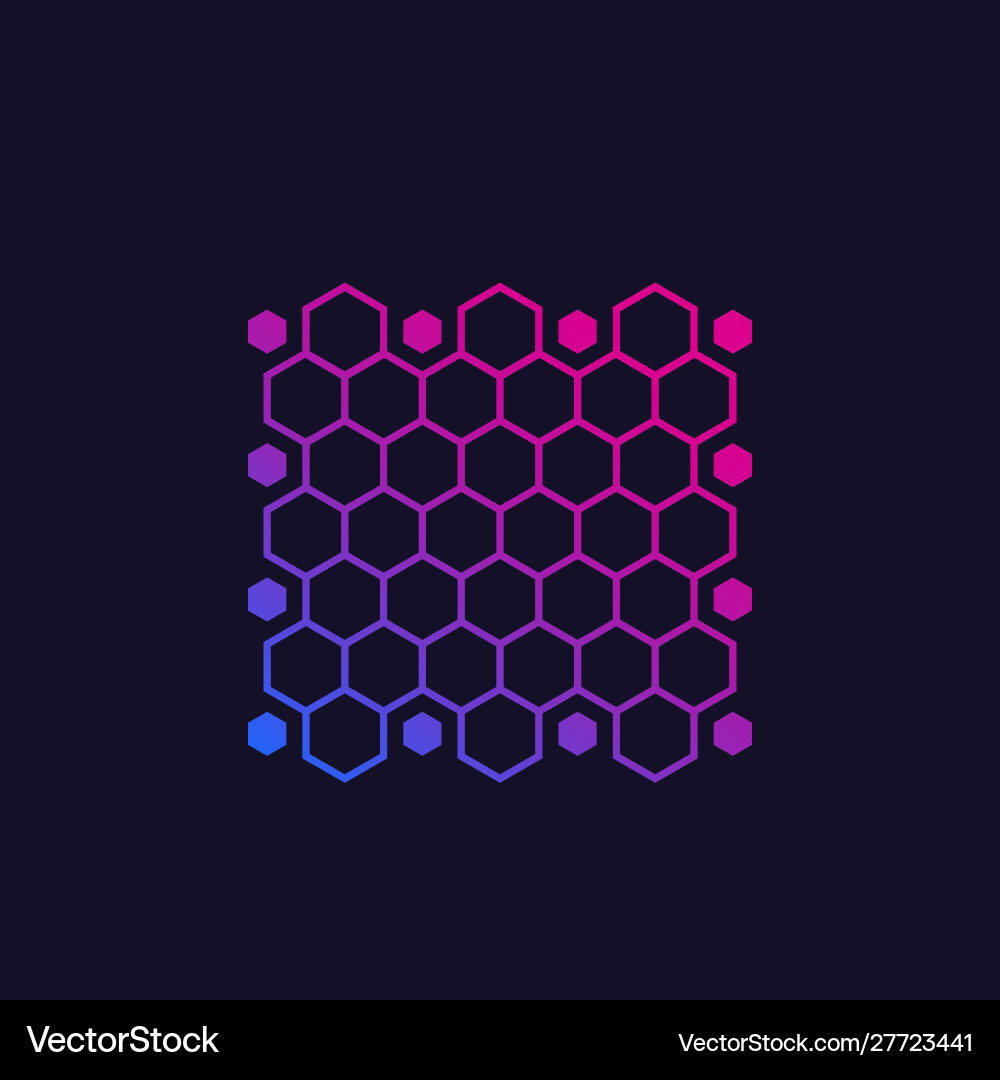 Nanotechnology Particle Network vector image