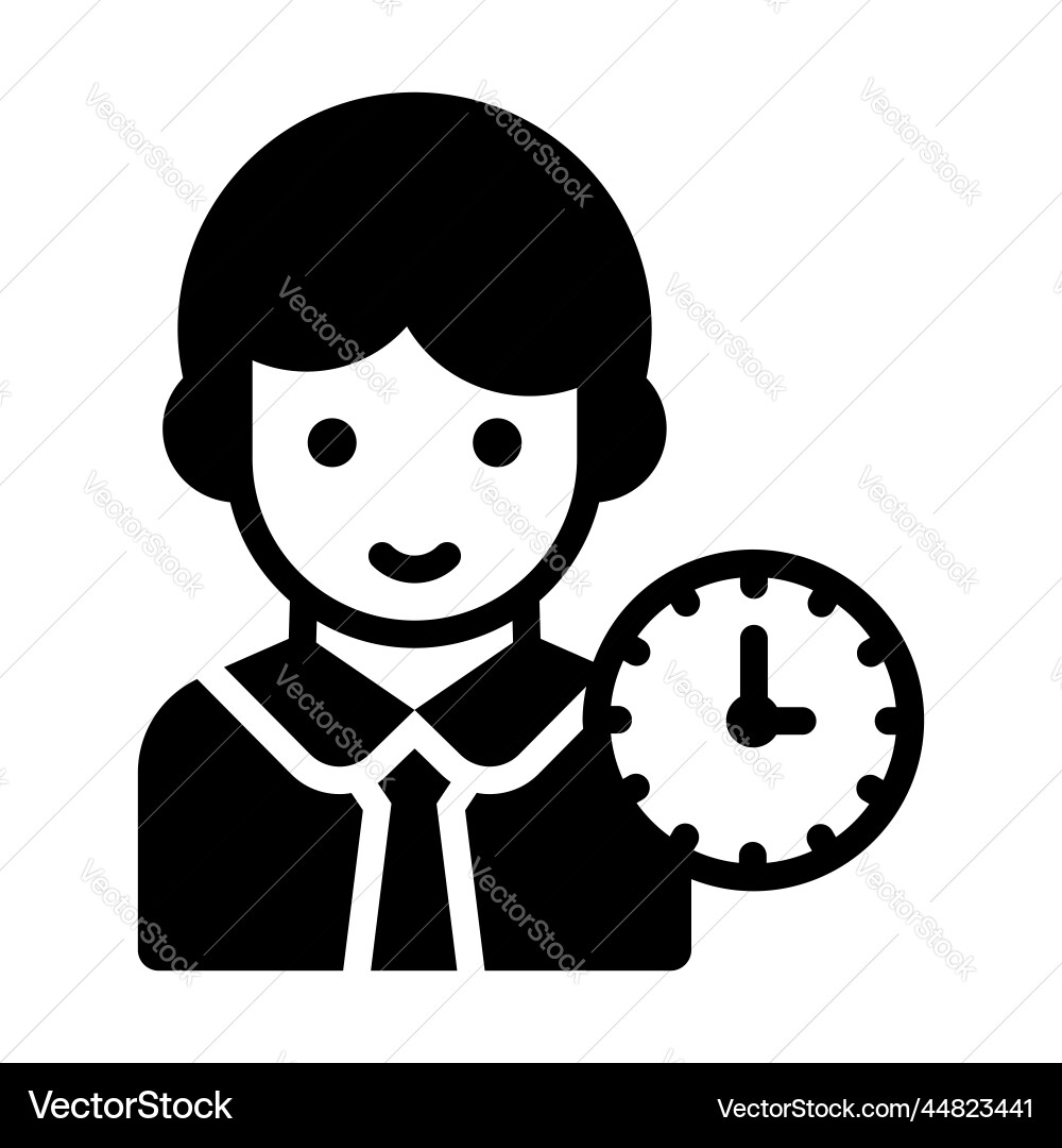 Schedule icon user interface as a simple sign Vector Image
