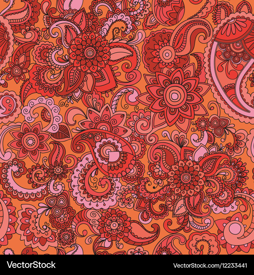 Seamless background cucumber in red color vector image