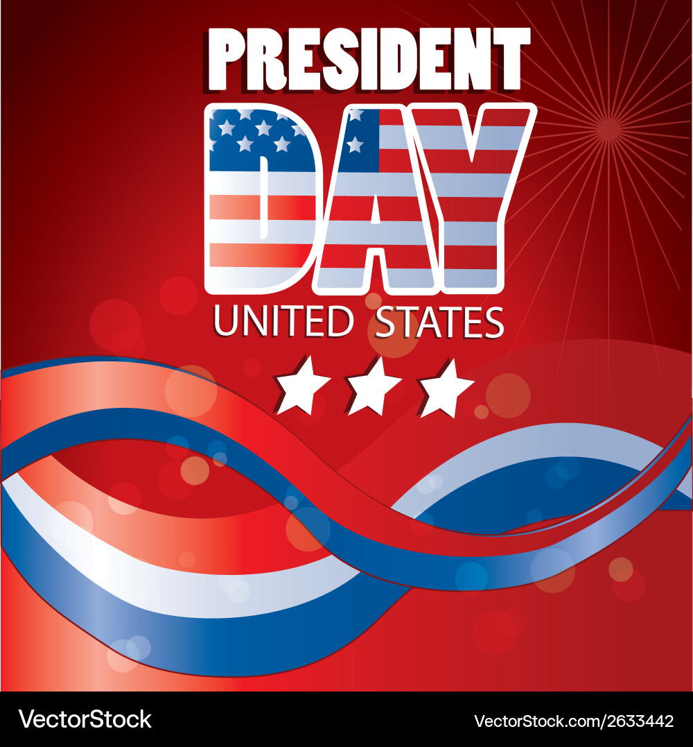 A red background with some text and stars Vector Image