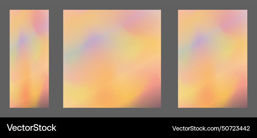 A set of templates with colorful background vector image