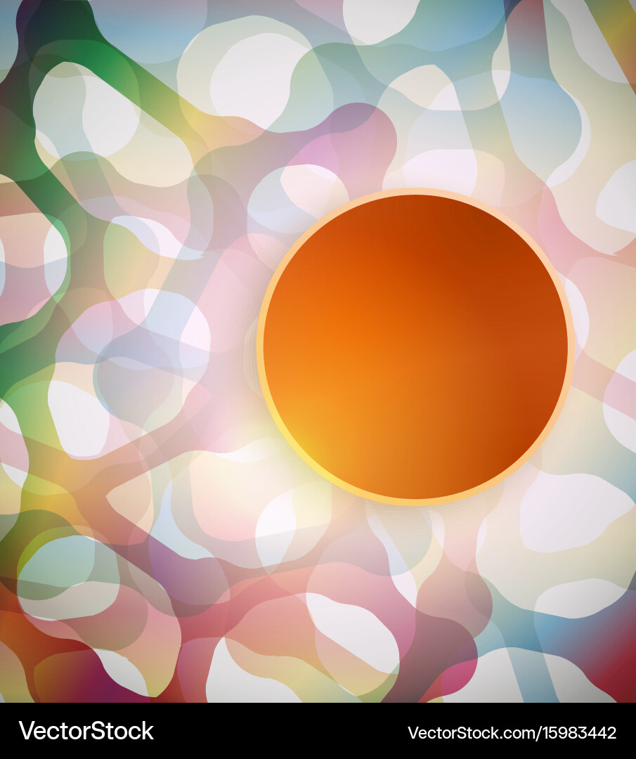 Abstract background with colorful shapes vector image