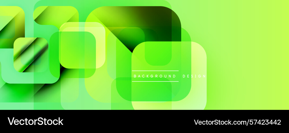Abstract geometric shapes overlap creating Vector Image