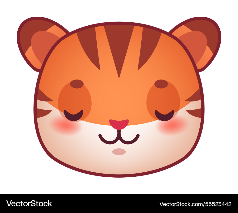 Adorable of a stylized tiger cub Adorable of a stylized tiger cub vector image