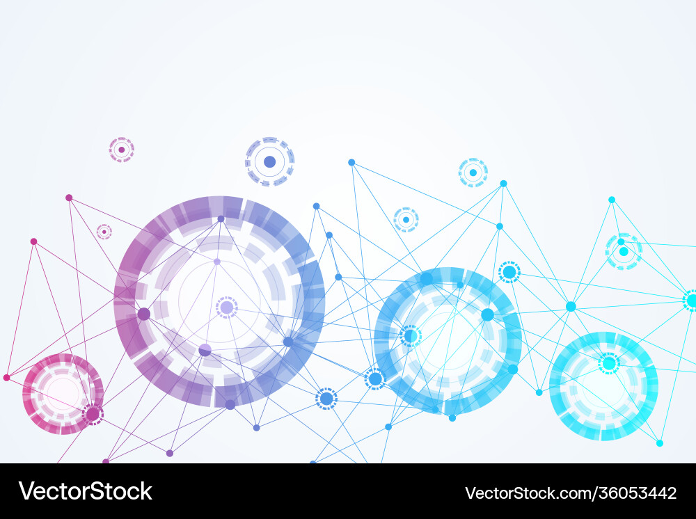 Big data visualization background modern Big data visualization background modern Vector Image
