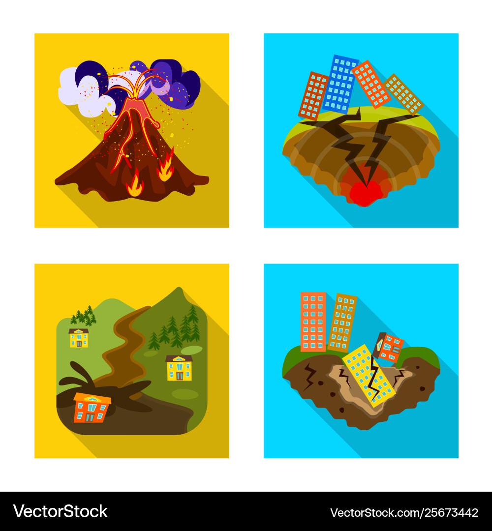 Collapse and environment Collapse and environment vector image