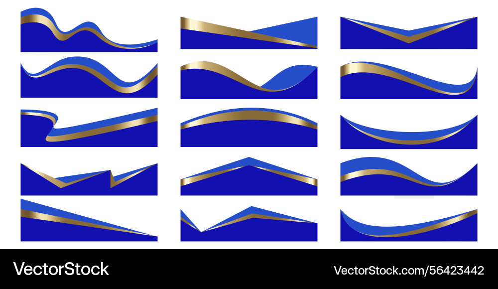 Header shapes design website border sections Header shapes design website border sections vector image