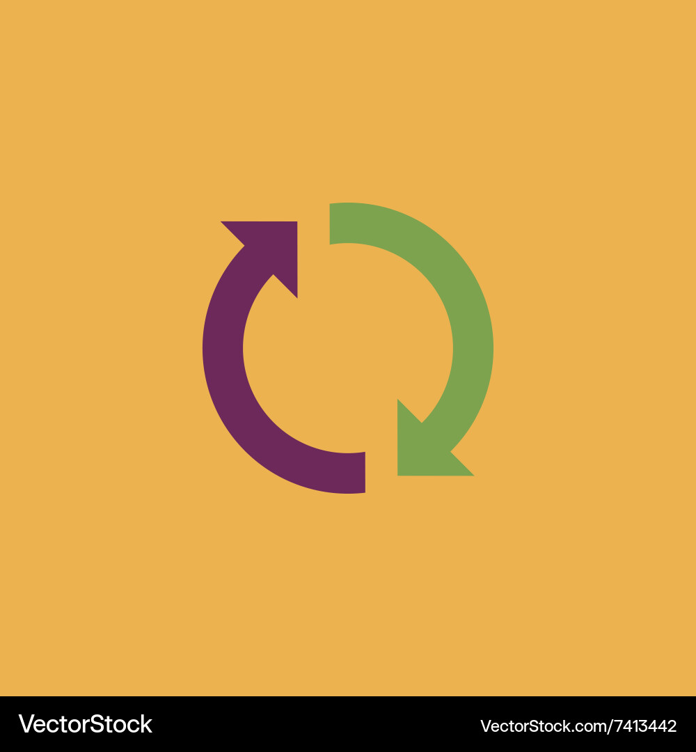Refresh Reload Drehschleifenzeichen Vektorbild