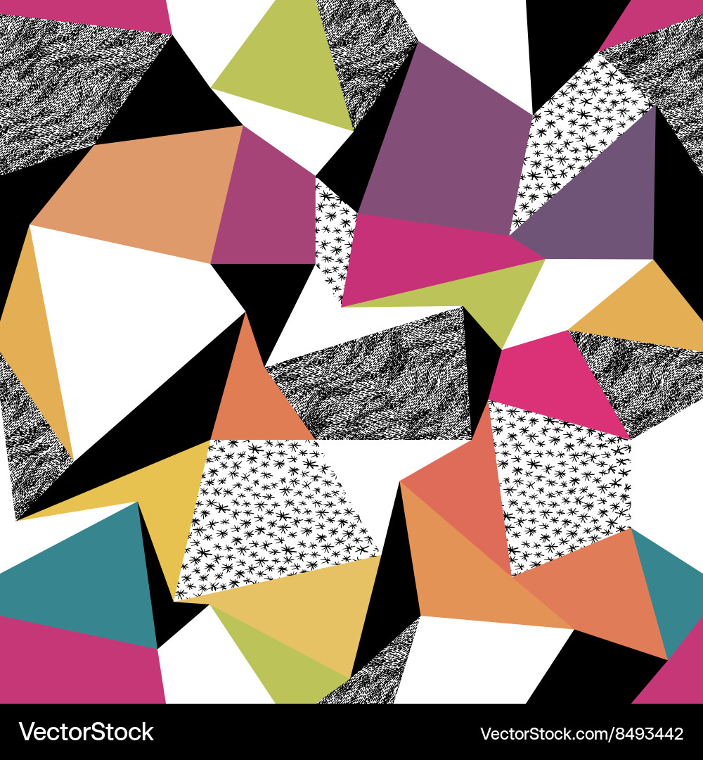 Retro Geometric Pattern vector image