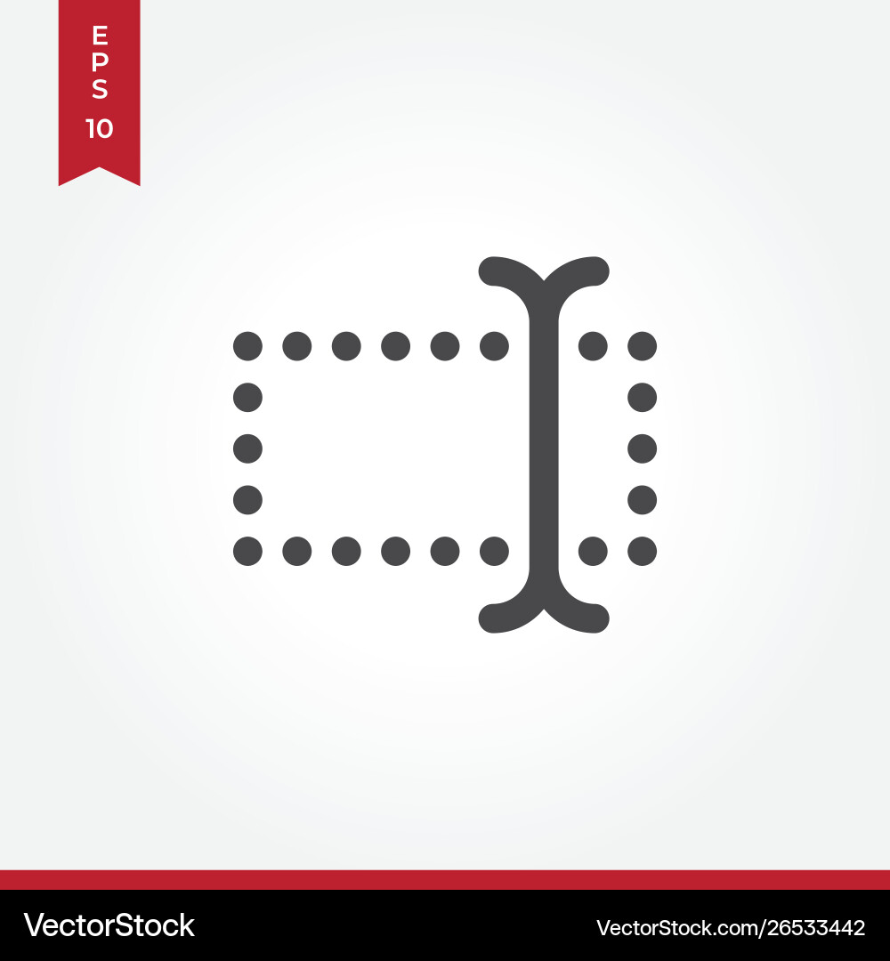 Type icon in modern style for web site and mobile Type icon in modern style for web site and mobile vector image