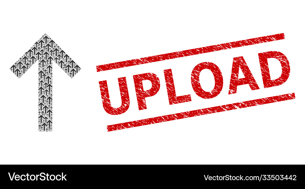 Up arrow recursive mosaic icons Up arrow recursive mosaic icons vector image
