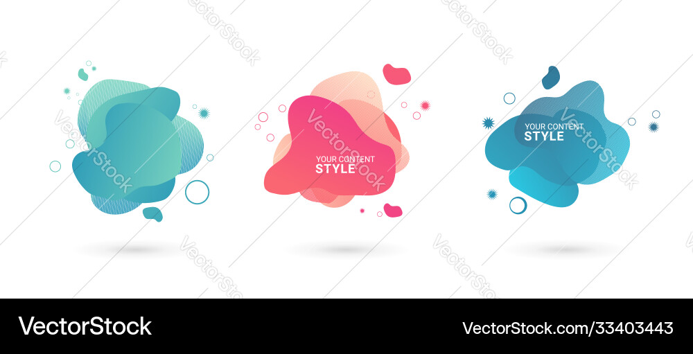 Abstract Gradient Elements Vector Image