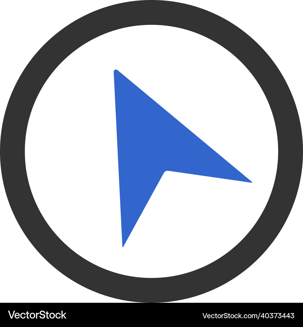 Arrow pointer icon design vector image
