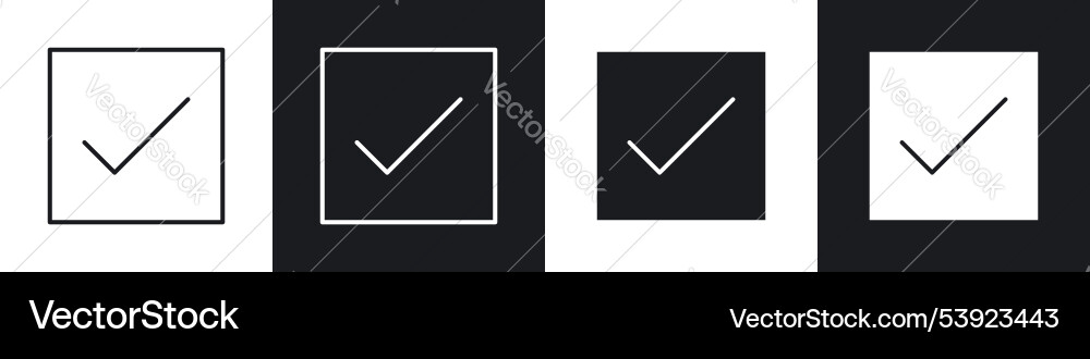 Checkbox Icon Set vector image