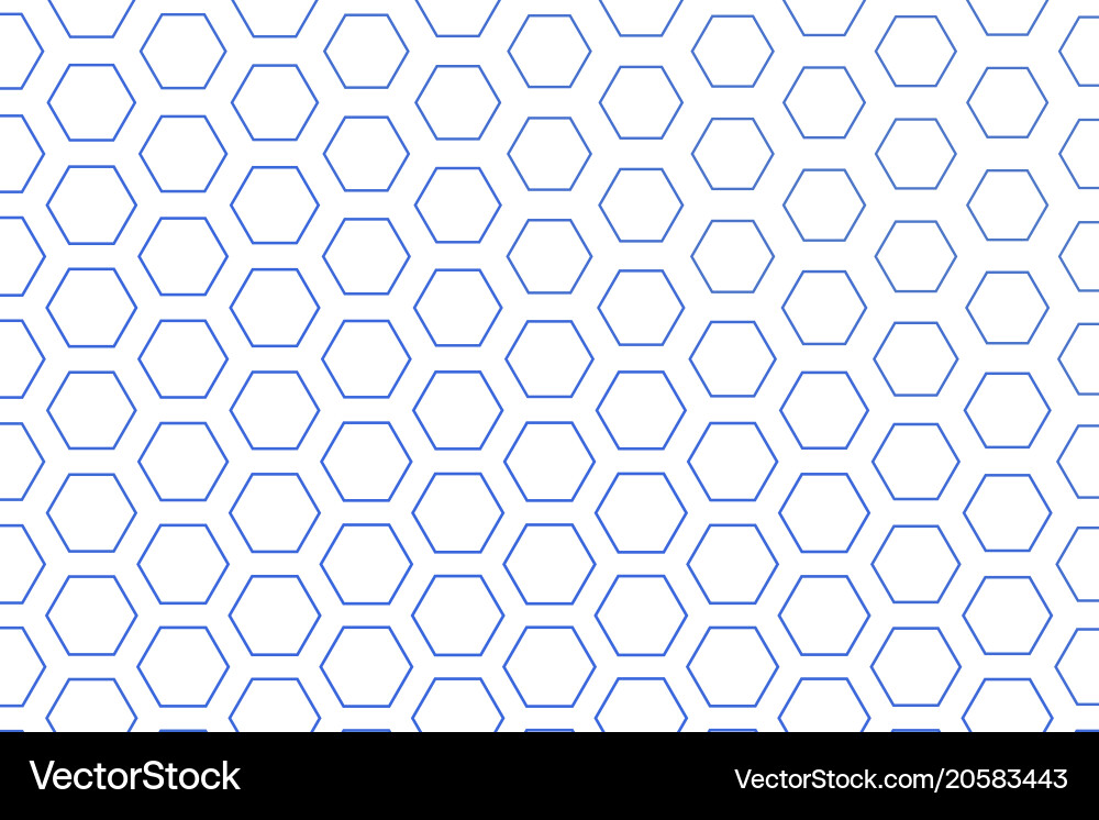 Color abstract hexagon pattern generative art vector image