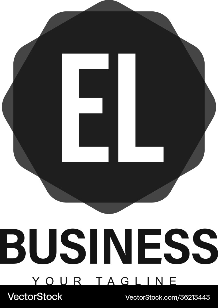 El initial a logo design with abstract style El initial a logo design with abstract style Vector Image