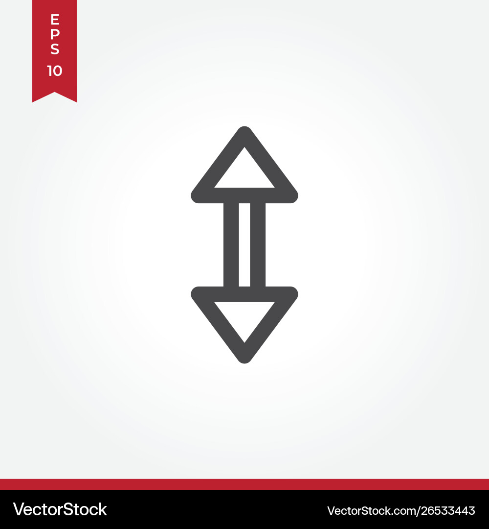 Scroll icon in modern style for web site Scroll icon in modern style for web site vector image