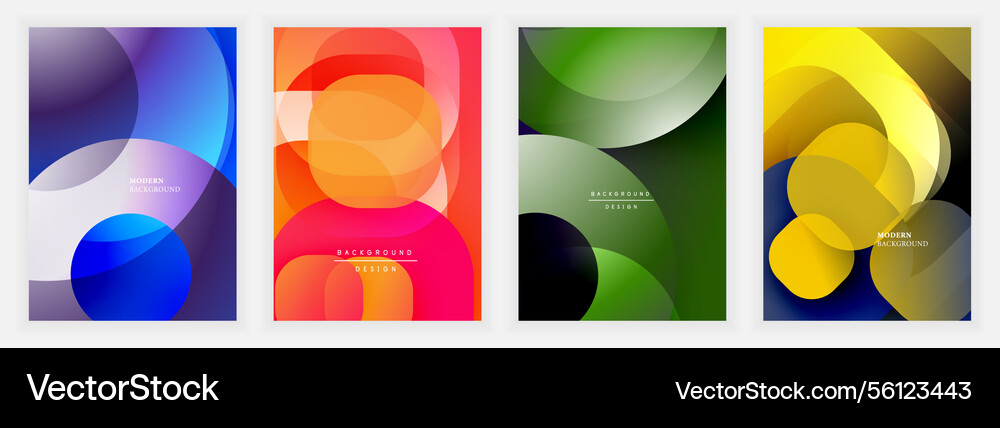 Smooth overlapping translucent shapes Smooth overlapping translucent shapes vector image