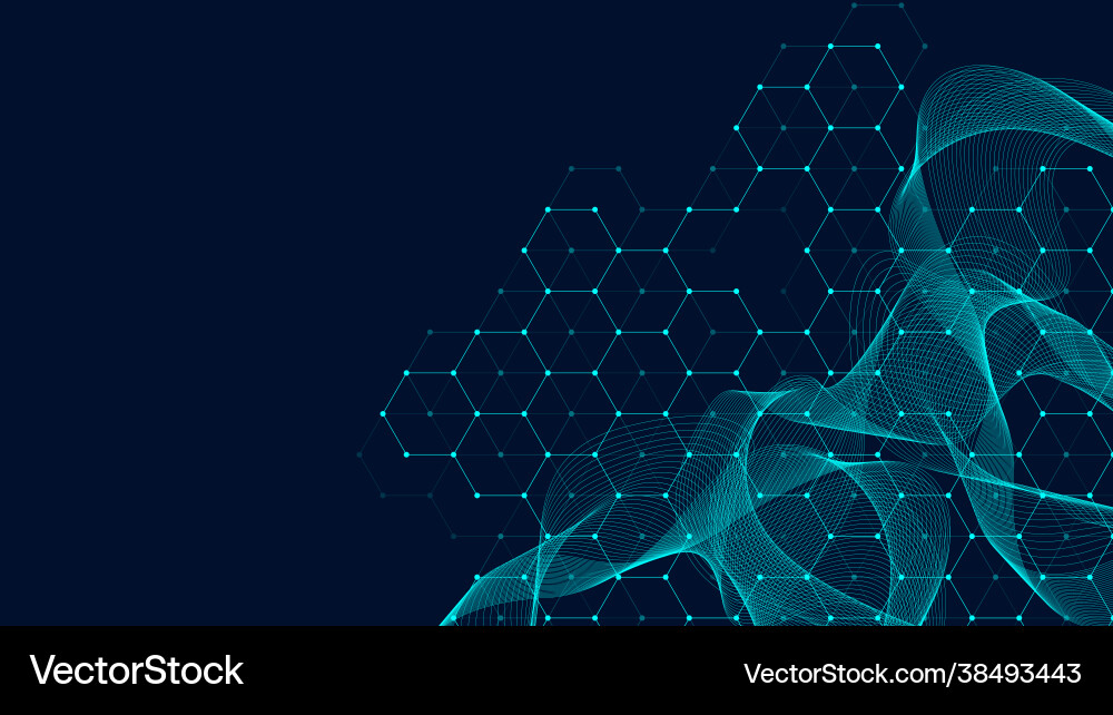 Technology abstract lines and dots connect Technology abstract lines and dots connect vector image