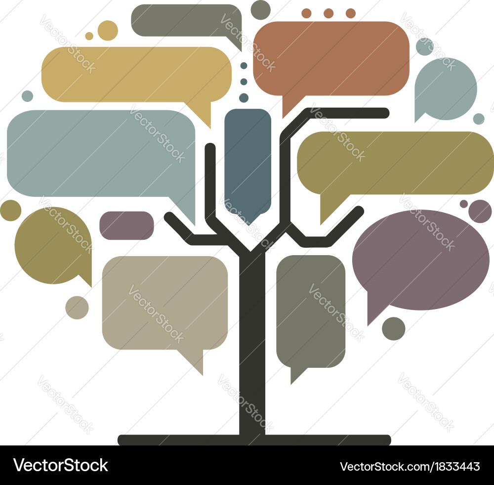 Tree Infographic with Frames vector image