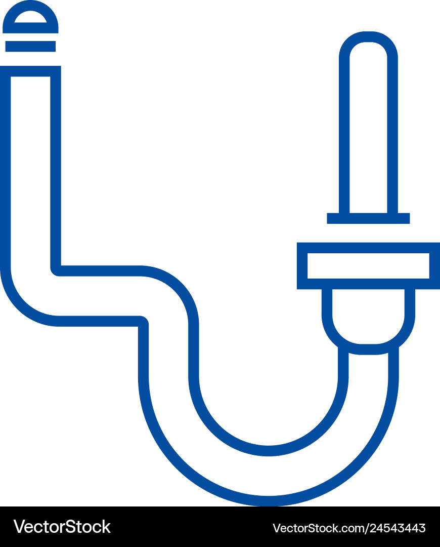 Wasserversorgung System Linie Icon Konzept Wasserversorgung System Linie Icon Konzept vektorbild