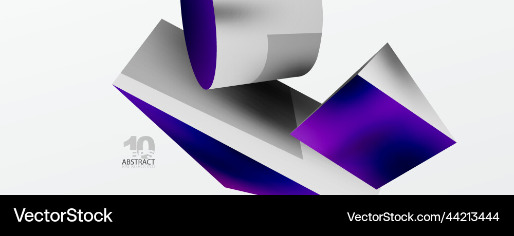 3d abstract background shapes triangle Vector Image