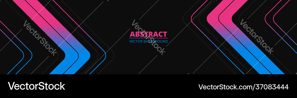 Abstract Dynamic Color Banner Vector Image