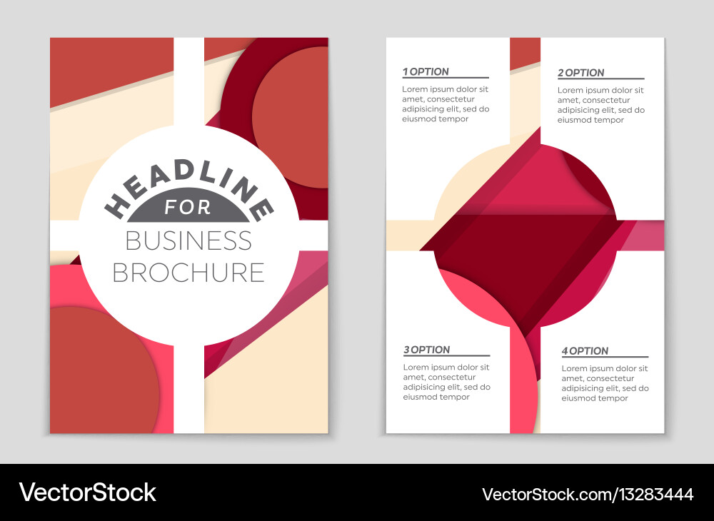 Abstract layout background set for art Vector Image