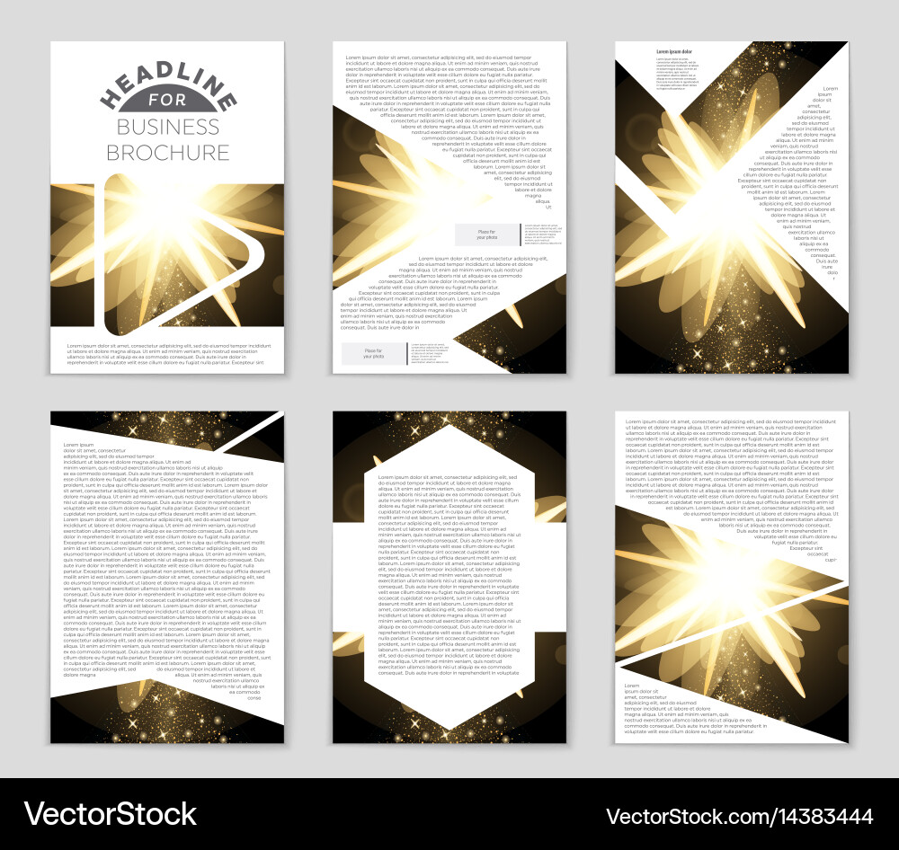Abstract layout background set for art Vector Image